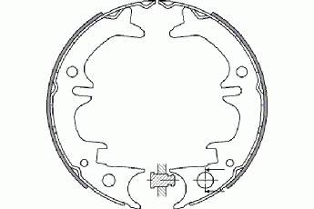 Do koszyka S83543 Brembo Klocki hamulca ręcznego