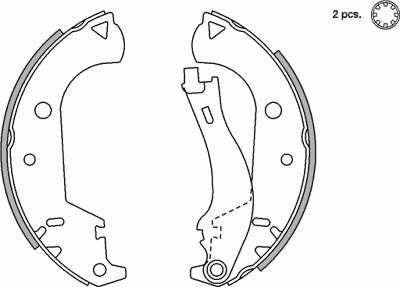 77362452 Fiat/Alfa/Lancia Klocki hamulcowe tylne bębnowe
