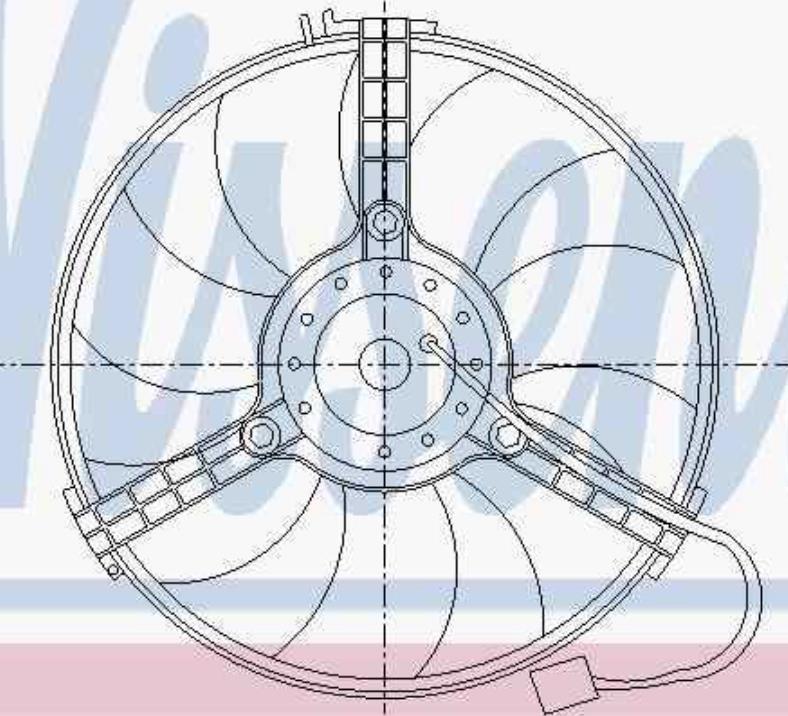 Wentylator elektryczny układu chłodzenia kompletny (silnik+wirnik) Ford Galaxy VX (WGR)