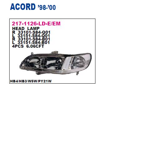 Kupić Reflektor lewy Honda Accord VI CG w dobrej cenie