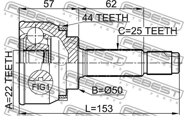 Przegub homokinetyczny przedni zewnętrzny Hyundai/Kia 4950725A00 cena, od 36,71 USD