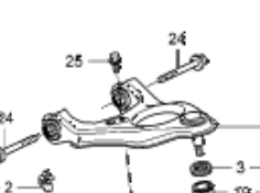 Wahacz zawieszenia tylnego górny lewy Honda 52520TL0E01 cena, od 74,28 USD