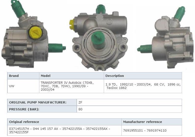 044145157AX VAG Pompa wspomagania hydraulicznego kierownicy