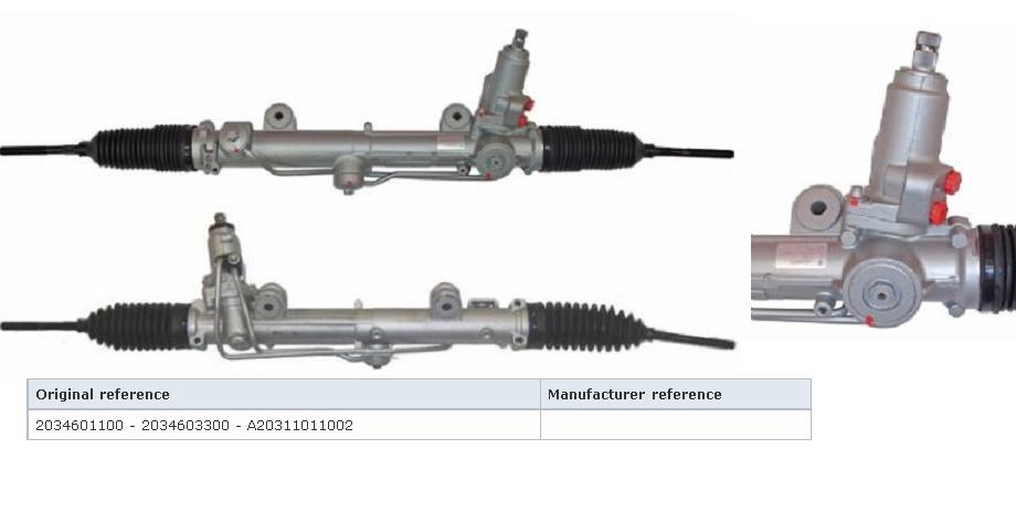 Listwa kierownicza (maglownica) Mercedes 2034603300 cena, od 263,58 USD