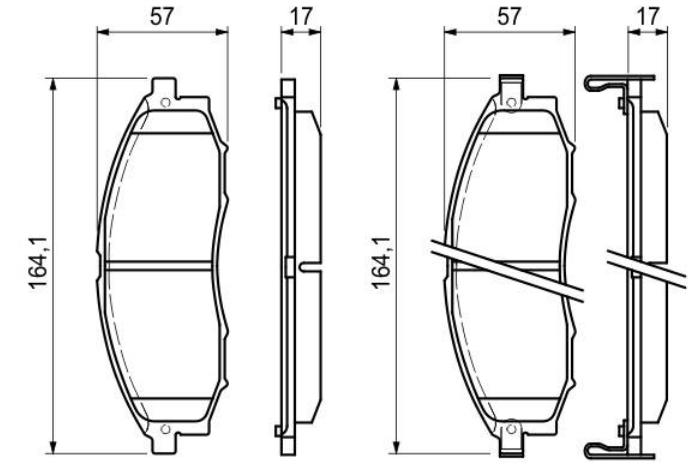 Klocki hamulcowe przednie tarczowe Nissan/Infiniti DA060EB326 cena, od 29,66 USD