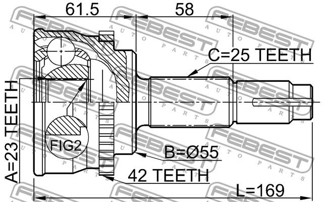 3910060Y00 Nissan przegub homokinetyczny przedni zewnętrzny