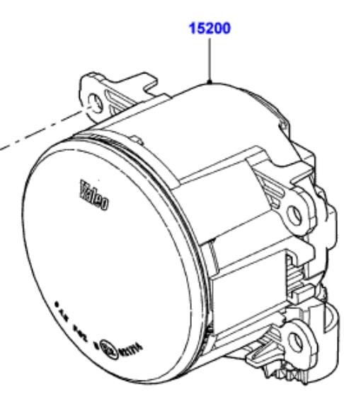 LR001587 Land Rover Lampa przeciwmgielna lewa/prawa