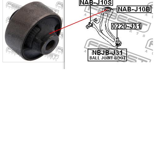 1679739380 Eurorepar silentblock przedniego wahacza dolnego