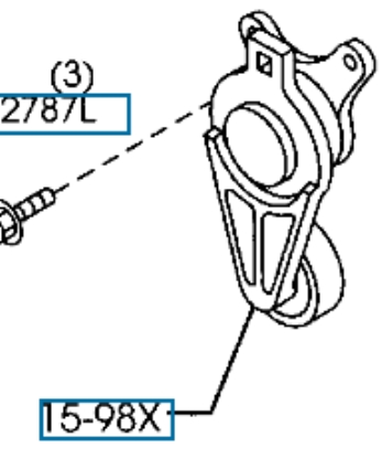 CY0115980C Mazda napinacz paska napędowego