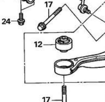 51391S7A005 Honda Silentblock przedniego wahacza dolnego