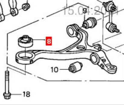 51391SDAA03 Honda Silentblock przedniego wahacza dolnego