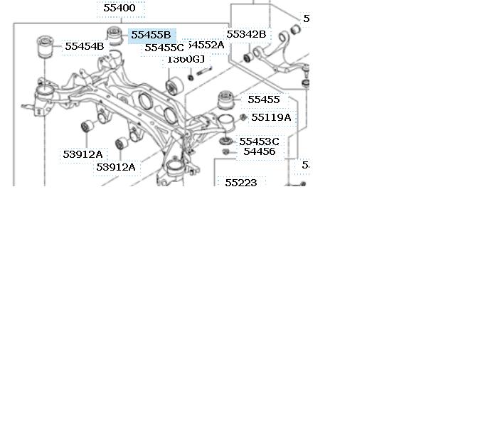 554282B100 Hyundai/Kia Silentblock tylnej belki