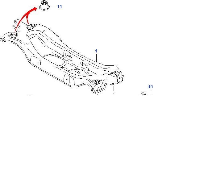 1404976 Ford silentblock tylnej belki