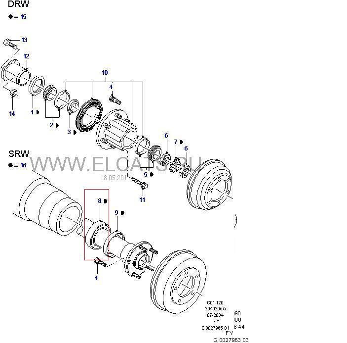 4552765 Ford Lożysko piasty tylnej