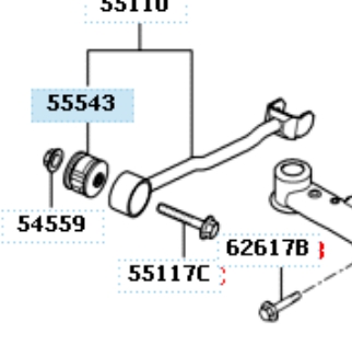 551162E001 Hyundai/Kia Silentblock wahacza tylnego podłużnego