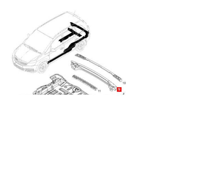  Wzmocnienie zderzaka tylnego Opel Zafira 
