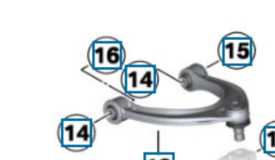 Wahacz zawieszenia przedniego górny lewy/prawy do BMW 5 (F10)