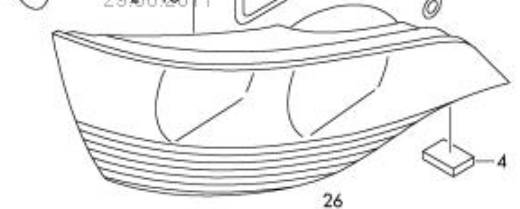 8R0945094A VAG Lampa zespolona tylna prawa