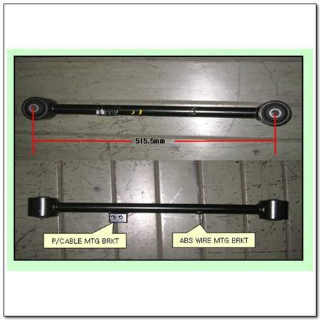 Wahacz (drążek) zawieszenia tylnego podłużny dolny lewy Ssang Yong 4550109000 cena, od 54,48 USD