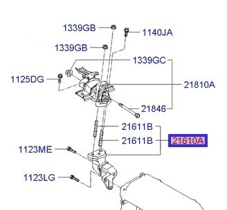 2161002875 Hyundai/Kia Poduszka (podpora) silnika prawa