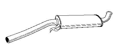 Tłumik, środkowa część FP0013G21 Polmostrow