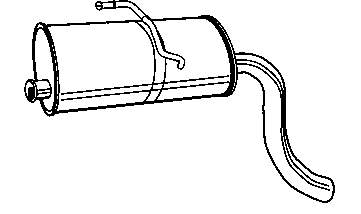 Tłumik, tylna część 21993 Walker