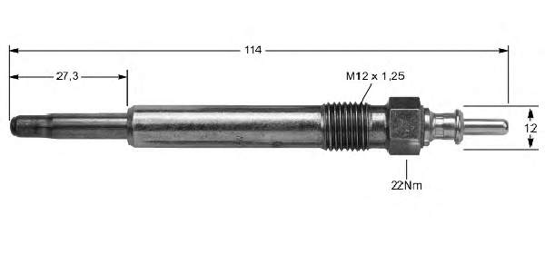Świeca żarowa Mercedes 11592101 cena, od 8,36 USD