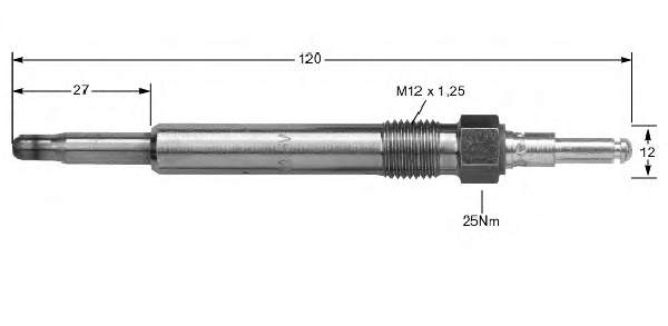 CE022 Japan Parts Świeca żarowa