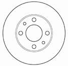 Tarcza hamulcowa tylna Fiat Punto (176L)