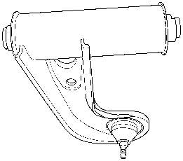 Wahacz zawieszenia przedniego górny lewy do Mercedes CLK (C208)