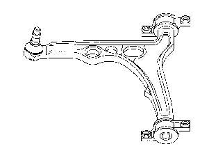 71747915 Fiat/Alfa/Lancia wahacz zawieszenia przedniego dolny lewy