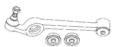 Wahacz zawieszenia przedniego dolny prawy Ford Sierra (GBG, GB4)