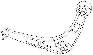 Wahacz zawieszenia przedniego dolny lewy Peugeot/Citroen 3520G8 cena, od 58,89 USD