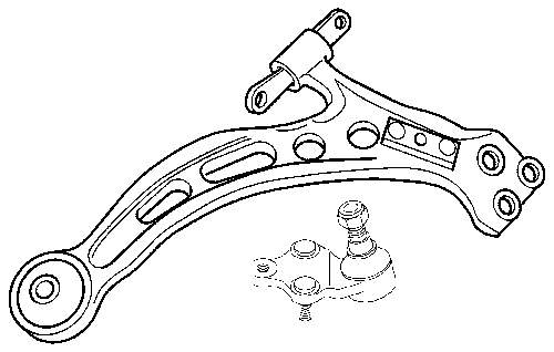 4806806140 Toyota wahacz zawieszenia przedniego dolny prawy