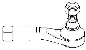 1634875080 Peugeot/Citroen końcówka drążka kierowniczego zewnętrzna