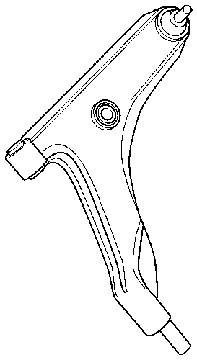 Wahacz zawieszenia przedniego dolny prawy Mitsubishi MR916134 cena, od 83,22 USD