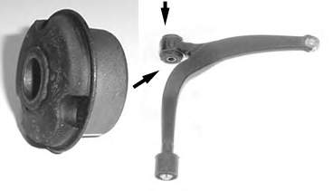 Silentblock przedniego wahacza dolnego Metalcaucho 04963 cena, od 9,68 USD
