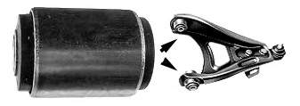 Do koszyka 00360 Metalcaucho Silentblock przedniego wahacza dolnego