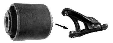 Do koszyka 7700799065 Renault (RVI) Silentblock przedniego wahacza dolnego