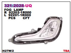 Lampa przeciwmgielna lewa Hyundai SOLARIS I sedana (SBR11) (2011 - 2017) cena, od 39,76 USD