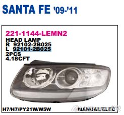 921022B025 Hyundai/Kia Reflektor prawy