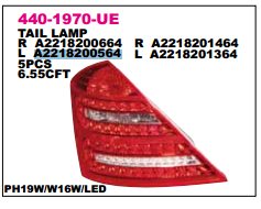 Do koszyka Lampa zespolona tylna lewa Mercedes S  W221