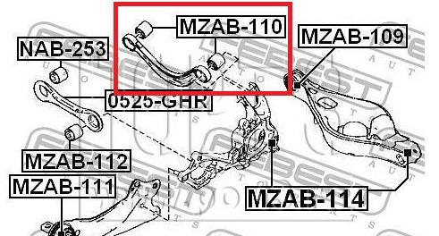 Silentblock wahacza tylnego górnego GSP 530566 cena, od 12,23 USD