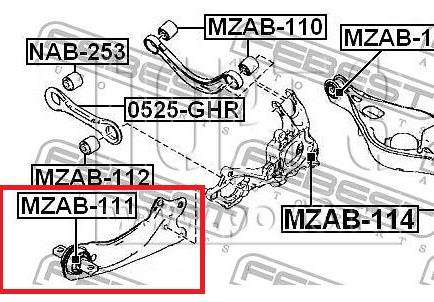 Silentblok wahacza Mazda 6