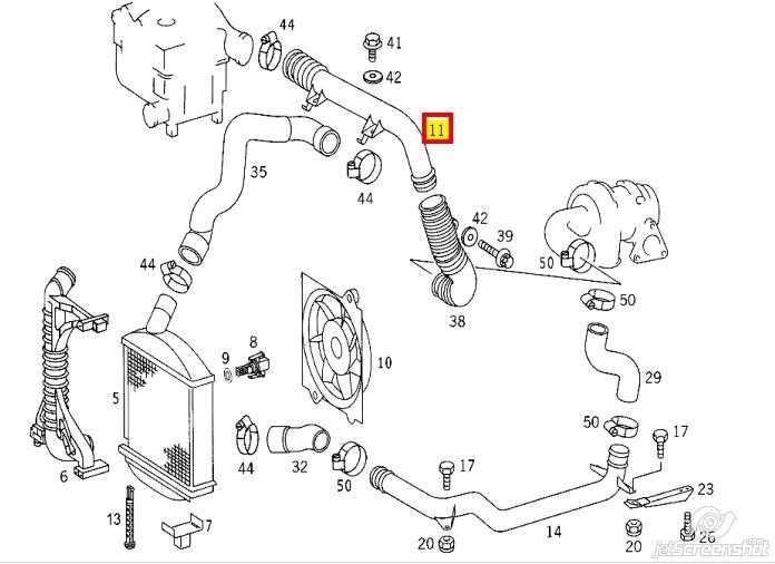 6385282482 Mercedes króciec powietrza, wylot filtra powietrznego