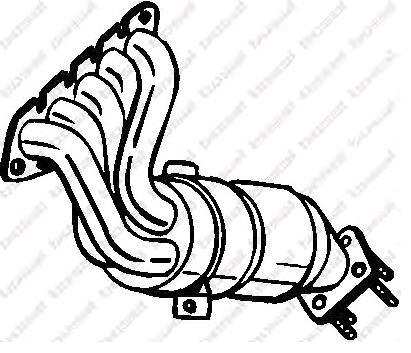 Kolektor wydechowy Volvo S80 1 TS, TH, KV
