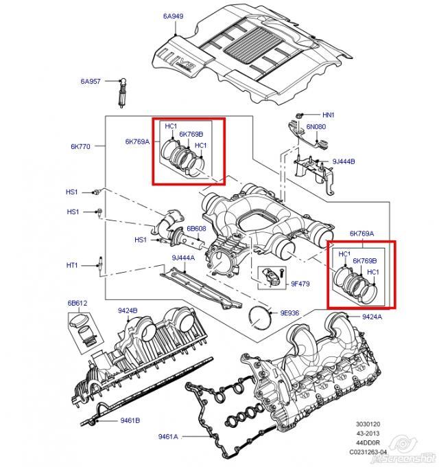 LR048062 Land Rover Króciec powietrza