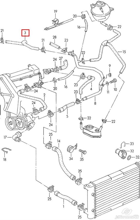 Przewód (króciec) układu chłodzenia VAG 051121056A cena, od 7,36 USD