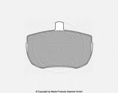 ADJ134215 Blue Print Klocki hamulcowe przednie tarczowe
