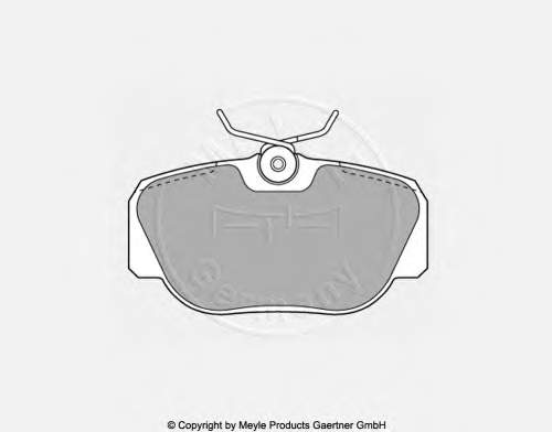001420812067 Mercedes Klocki hamulcowe przednie tarczowe